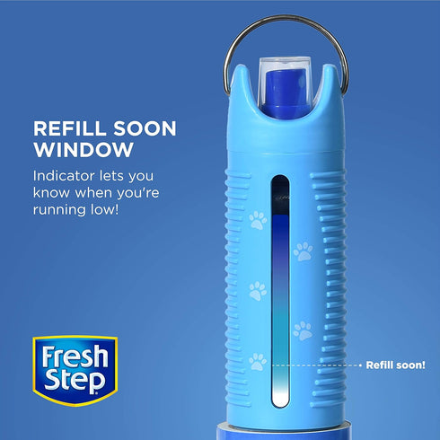 Fresh Step Roll N' Refresh Lint Roller with Air/Fabric Freshener Spray - Includes 75 Sheets - Pet Multipurpose Lint Rolling Tool for Pet Hair...