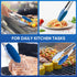 600? Heat Resistant Kitchen Tongs for Cooking with Silicone Tips,12-Inch Stainless Steel Locking Cooking Tongs Food Tongs for BBQ,Cooking,Salad an...