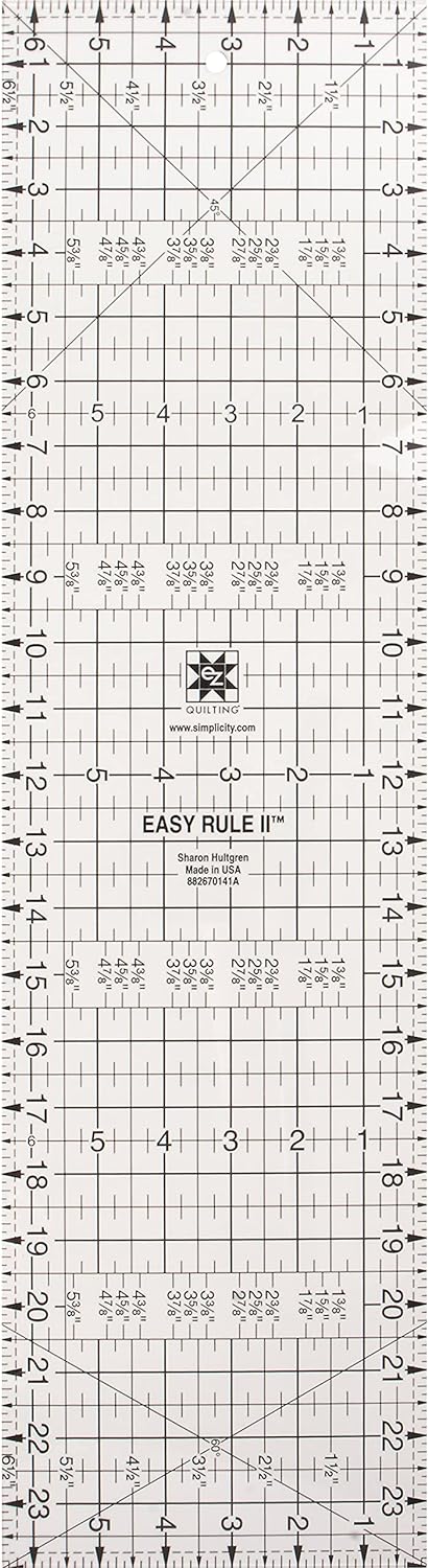 Wrights 6-1/2-Inch-by-24-Inch Easy Rule II, White,Blue...