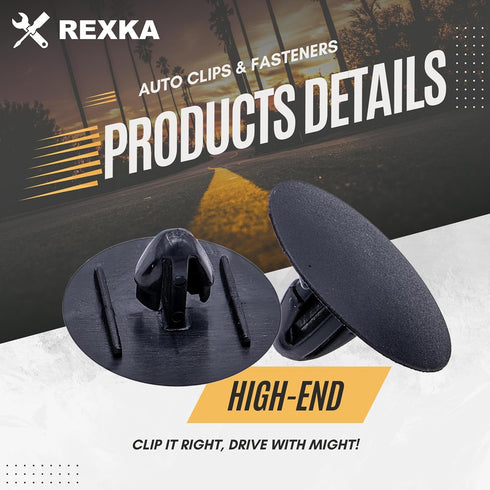 Rexka 25pcs Hood Insulation Retainer Clip Compatible with Toyota Lexus 90467-09050 90467-A0003...