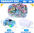 45 Pieces Mini Pull Back Cars for Kids Racing Vehicles Toys Bulk with Storage Box Party Favor Supplies Classroom Prizes Treasure Box Toy Easter Fi...
