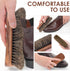 6.7" Horsehair Shoe Shine Brush - 100% Soft Genuine Horse Hair Bristles - Unique Concave Design Wood Handle - Comfortable Grip, Anti Slip - for Bo...