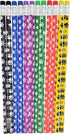 Paw Print on Colorful #2 LEAD Pencils (48 Pack) Wooden with Colorful Eraser on Top (48 Pack) Bulk...