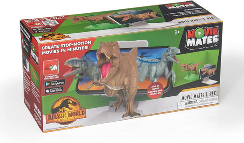 WOW! STUFF Jurassic World Movie Mates - T-Rex | Hyper-Articulated Action Figure| Official Dominion Merchandise and Gifts for fans, Boys and Girls,...