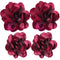 Women's Brooches 4pcs Rose Flower Hair Clip Flamenco Dancer Pin up Mexican Hair Flowers Clips Hairpin Brooch Tea Party Hats Headpieces (burgundy)...