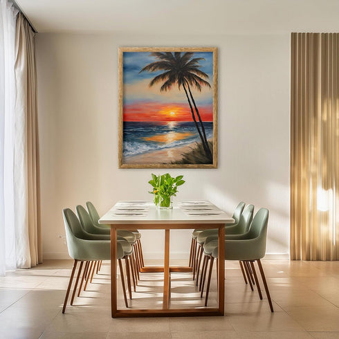 Posterizer 1 pcs- sunrise and sunset-landscape nature scene 9-Landscape & Nature Art-Floral Botanical Art- Decor for Home & Office- unframed wall ...