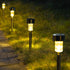 GIGALUMI Solar Pathway Lights 12 Pack, Stainless Steel IP44 Waterproof Auto On/Off Outdoor LED Solar Landscape Lights for Garden, Yard, Patio, Pat...
