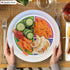 Health Beet 10” Macro Diet Portion Control Plate for Balanced Eating -3 Flat Sections for Veggies Carbs & Protein - Microwave & Dishwasher Safe Ba...