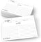 321Done 5x7 Recipe Cards (Set of 50) White Modern Contemporary Scribble - From the Kitchen Of - Double-Sided for Weddings, Bridal Shower, Baby, Re...