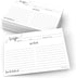321Done 5x7 Recipe Cards (Set of 50) White Modern Contemporary Scribble - From the Kitchen Of - Double-Sided for Weddings, Bridal Shower, Baby, Re...