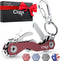 Smart Compact Key Organizer Keychain - Made of Carbon Fiber & Stainless Steel- Pocket key Chain Organizer Up to 28 Keys- Lightweight, Strong Inclu...