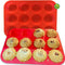 2PCS Thicken-12 Cup Silicone Muffin Pan - Cupcake Baking Pan Great for Making Muffin Cakes, Tart, Bread -Non - Stick Silicone Mold/Dishwasher - Mi...