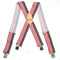 MELOTOUGH Men's Suspenders Fully Elastic 2 inch Wide X back Heavy Duty Work Suspenders...