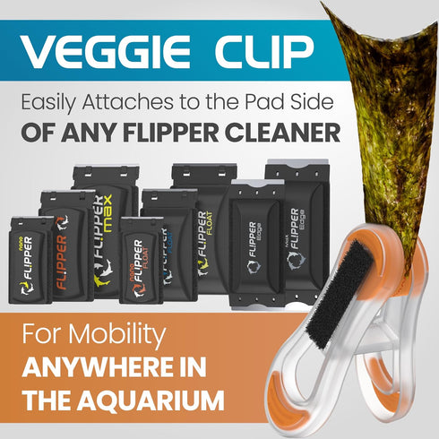 FL!PPER Flipper Feeder - Aquarium Cleaner Fish Food Feeding Clip Kit – Fish Tank Accessories for Flipper Nano, Standard & Max Aquarium Cleaning To...