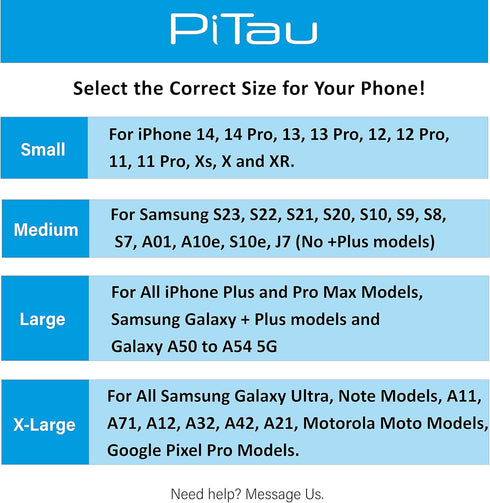 PiTau Holster for iPhone 15, 15 Pro, 14, 14 Pro, 13, 13 Pro, 12, 12 Pro, 11, XR, Black Nylon Cell Phone Belt Holder Case with Clip Carrying Pouch ...