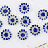 50 pcs Rhinestone Embellishments Crystal Decoration Brooch Button Flatback DIY Craft for Flower Headband Dress Accessory 14mm (Blue)...