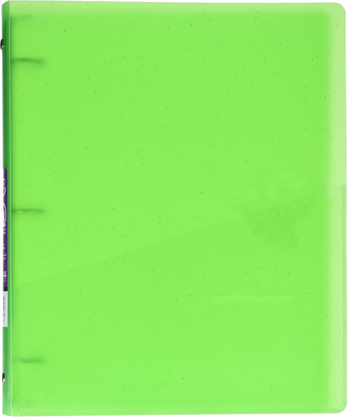 BAZIC Glitter Poly 3-Ring Binder with Pocket, 1 Inch (Colors may vary)...