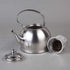 Creative Home Royal Tea 1.0 Quart Stainless Steel Stovetop Tea Kettle with Removable Infuser Basket Folding Handle Capsulated Bottom for Even Heat...