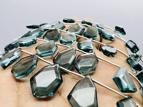 1 Strand Iolite Quartz 11 Pcs Beads Size 3x11-5x17mm Fancy Shape Cut Faceted Beads for Jewellery Making, Beading & Craft Supplies KCRAFTS-RK_k21...