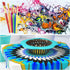 Allazone 37 PCS Acrylic Pouring Art Supplies Kit Acrylic Pouring Strainers Set, 7 PCS Plastic Silicone Paint Pouring Strainers Painting Tools Kits...