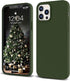 IceSword iPhone 12 Pro Max Case Dark Green, Thin Liquid Silicone Shockproof Phone Case Cover, Deep Forest Green, Gel Rubber Drop Protective 6.7" [...