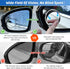 2024 New Upgrade Blind Spot Mirrors, Round 360°Convex Car Mirror Rear View with Border, Silver Wide Angle Side Mirror Car Exterior Accessories for...
