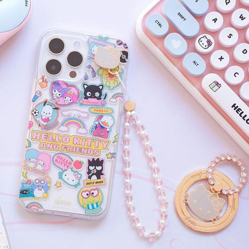 Sonix x Sanrio Adhesive Phone Wristlet Beaded (Hello Kitty Pink)...