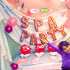 LaVenty 2 PCS Spa & Party Balloons Banner - Spa & Birthday Theme Decoration...