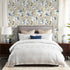 HAOKHOME 94030-2 Vintage Damask Wallpaper Peel and Stick Floral Removable Wall Paper Tan/Cream/Blue for Bedroom Contact Paper 17.7in x 9.8ft...