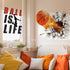 Basketball Wall Decor 18 x 38 Inch 3D Self Adhesive Removable Basketball Wall Decal Stickers for Boys Bedroom Ball is Life Vinyl Dunk Silhouette S...
