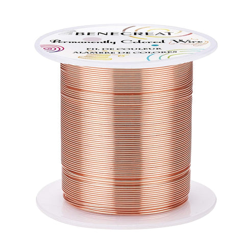 BENECREAT 22 Gauge 55 Yards Jewelry Beading Wire Tarnish Resistant Copper Wire for Beading Wrapping and Other Jewelry Craft Making...