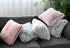 Uhomy 2 Packs Fluffy Accent Pillows Cover 20"x20", Soft Burgundy Ombre Faux Fur Throw Pillow Case, Modern Luxury Decorative Square Cushion Cover f...