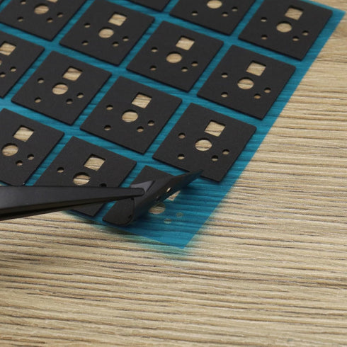 120pcs Keyboard Shaft Pads Mechanical Keyboard Shaft Film 1.65 x 1.55cm Poron Keyboard Switch Pad Compatible with Cherry MX Compatible with Gatero...