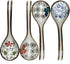 Asian Soup Spoon Ceramic Soup Spoon Long Handle, Japanese Soup Spoon for Pho, Wonton, Noodles, Dumplings, Chinese Ceramic Spoons Ramen Spoon, Set ...