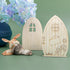 AUEAR, 24 Pack Fairy Door Miniature Wooden Garden Doors Windows Unfinished Fairy Window Accessories Mini Fairy House DIY Craft for Wall Home Party...