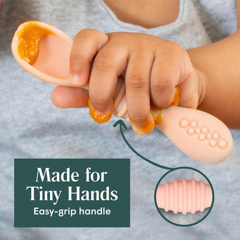 Simka Rose Baby Bowl and Spoon Set, Baby Bowls Suction for Toddler, BPA-Free Silicone Bowls Baby, Baby Bowl and Spoon Dishwasher and Microwave Saf...