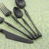 Gugrida Unique & Beautiful Flatware Set - 5 Piece Iridescent Silverware Sets | 18/10 Stainless Steel Reusable Cutlery Set | Black Utensils Service...
