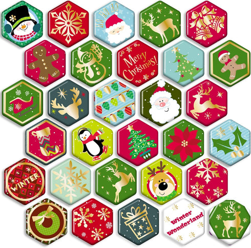 MORCART 30Pcs Christmas Strong Refrigerator Magnet Fridge Magnetic Sticker, Home Office Locker Fridge Christmas Decorative Magnets Gift for Family...