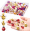 MIKIMIQI 60 Pcs Tiny Resin Bees Ladybugs Decor, Including 30 Pcs Bumble Bee Embellishment 30 Pcs Resin Ladybug Craft Decorations with Storage Box ...