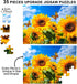 4 Pack (2 x 16 & 2 x 35)Large Piece Puzzles for Seniors, 4 Style Dementia Puzzles for Elderly, Jigsaw Puzzles Gift for Dementia Alzheimer's Produc...