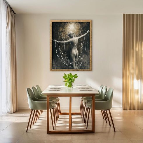Posterizer 1 pcs-ethereal artwork of a figure embracing light 2-Fantasy & Fiction Art Gift for Art Lovers Living Room Bedroom Decor- unframed wall...