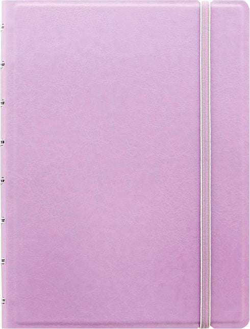 FILOFAX Refillable Pastel Notebook, A5 (8.25" x 5") Orchid - 112 Cream moveable pages - Index, pocket and page marker (B115054U)...