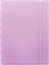 FILOFAX Refillable Pastel Notebook, A5 (8.25" x 5") Orchid - 112 Cream moveable pages - Index, pocket and page marker (B115054U)...