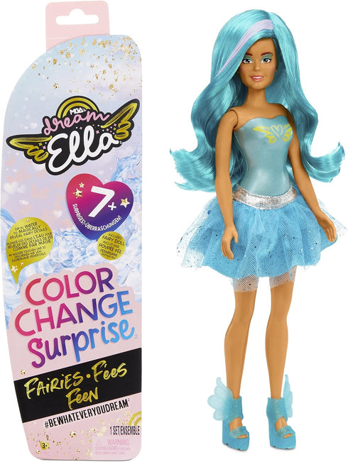 MGA Entertainment Dream Ella Color Change Surprise Fairies - DreamElla | Teal 11.5" Fashion Doll,Blue,578017EUC...
