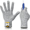 JPP Premium Cut Resistant Gloves, Cutting Proof CE Level 5 Protection, Food Grade Safe, Ambidextrous, 3D-Comfort Fit, Machine Washable, Dexterity,...