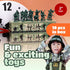 Entervending Army Men Action Figures - 2” Small Soldiers for Boys - 18 Pcs Green Army Soldier Toy Playset -Gift Ready Military Toys - Army Party F...