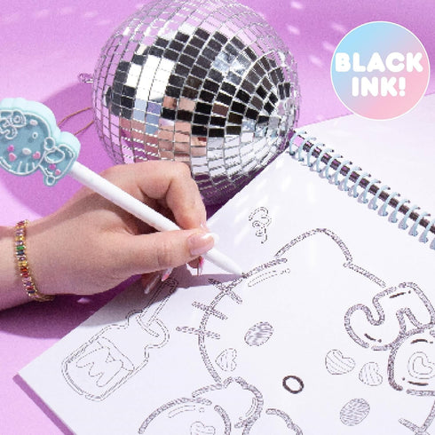 Hello Kitty 50th Anniversary Blue Novelty Pen by STMT, Limited Edition Hello Kitty Pen, Cute School Supplies, Exclusive Sanrio Accessories, Kawaii...