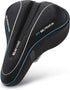 USHAKE Bike Gel Seat Cushion Cover for Unbeatable Comfort & Durability During Mountain, Exercise, Outdoor & Indoor Cycling Rides - 8x11.5 inches w...