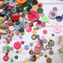 about 330 resin buttons of various specifications, handmade buttons, sewing DIY handicraft buttons, hand-painted decorative buttons Multicolor Ser...