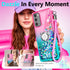 NGB Designed for Samsung Galaxy Note 20 & Note 20 5G Case, Pink/Aqua | Glitter Liquid Sparkle Cute Cover for Women Girls Kids | with Screen Protec...